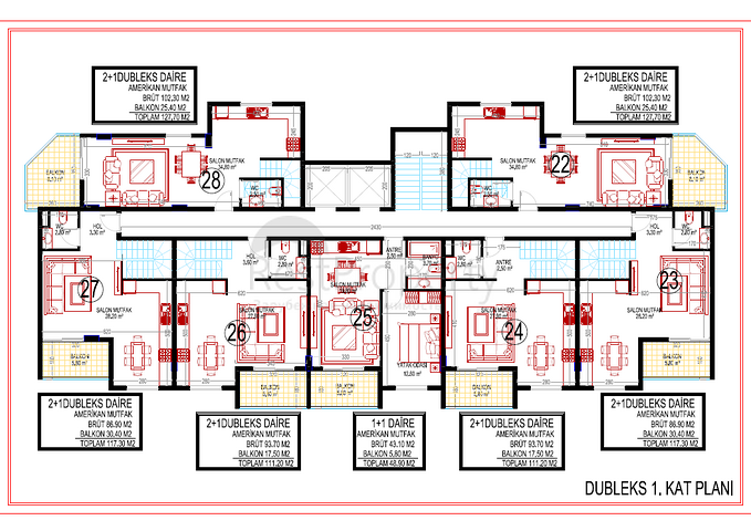 New residential complex in Mahmutlar district