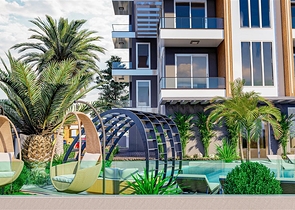 Apartments in a new residential complex in Mahmutlar