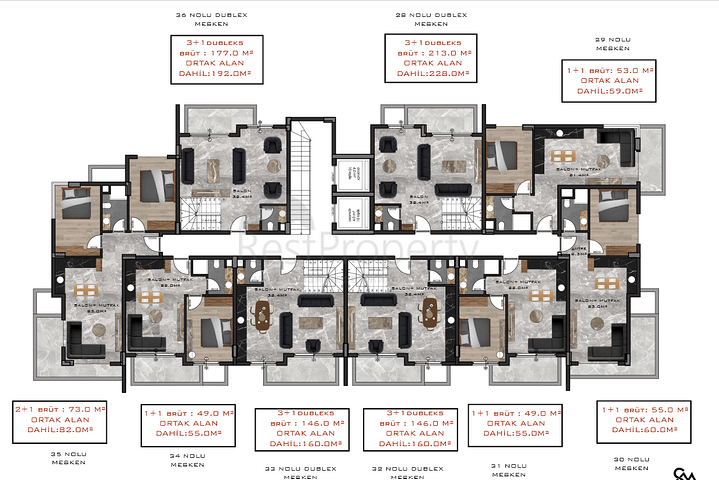 A boutique concept complex under construction in the Oba area