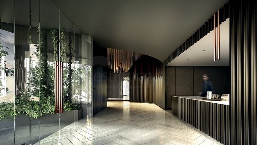 A boutique concept complex under construction in the Oba area