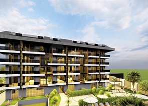 A boutique concept complex under construction in the Oba area