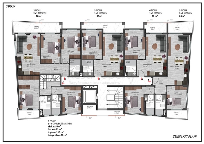 Modern complex in the European area of Oba