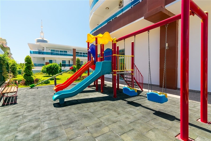 Furnished two-bedroom apartment in the center of Mahmutlar