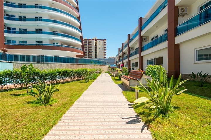 Furnished two-bedroom apartment in the center of Mahmutlar