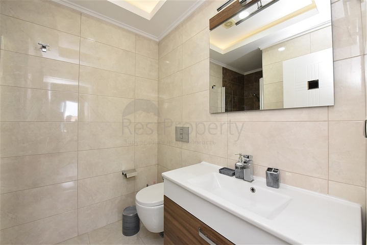 Furnished two-bedroom apartment in the center of Mahmutlar