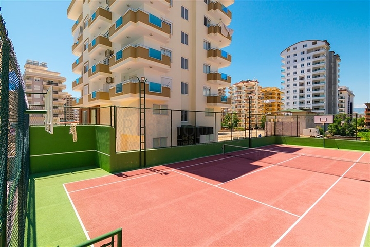 Furnished two-bedroom apartment in the center of Mahmutlar