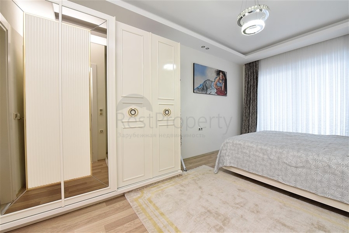 Furnished two-bedroom apartment in the center of Mahmutlar