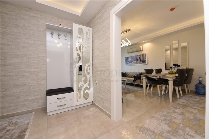 Furnished two-bedroom apartment in the center of Mahmutlar