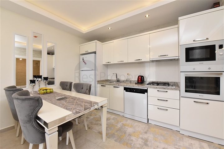 Furnished two-bedroom apartment in the center of Mahmutlar