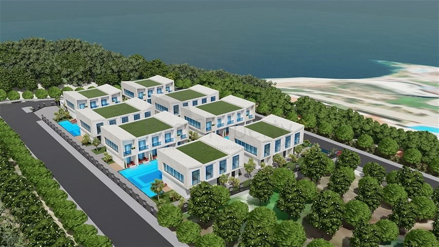 New project of townhouses in Konakli district