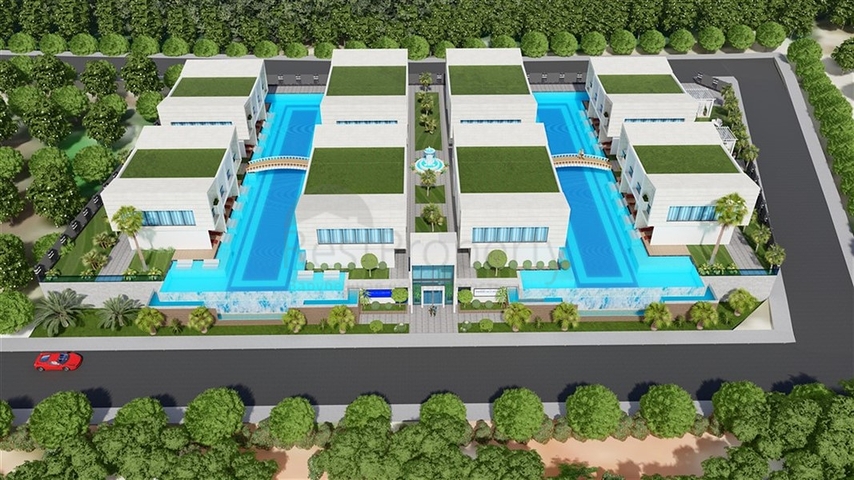 New project of townhouses in Konakli district