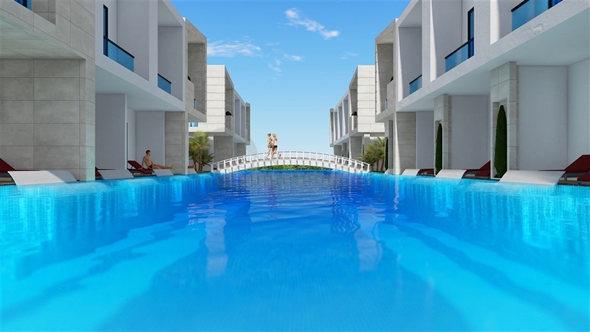 New project of townhouses in Konakli district