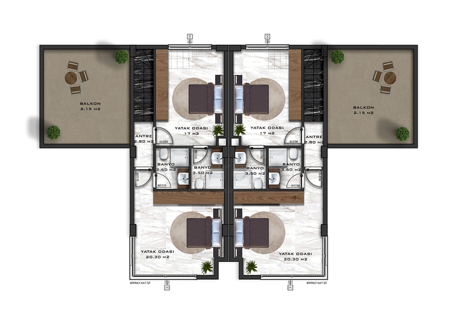 Villa complex in Avsallar area