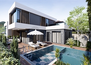 Villa complex in Avsallar area