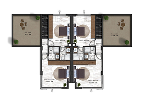Villa complex in Avsallar area