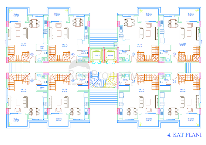 A project for living and investment 200 m from the sea in a resort area 