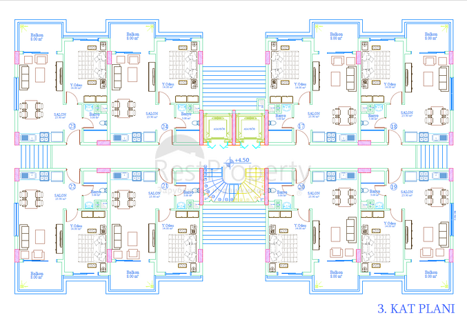 A project for living and investment 200 m from the sea in a resort area 