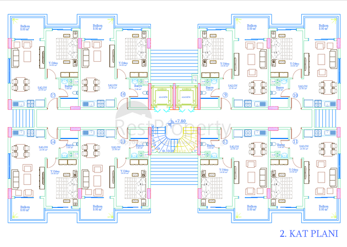 A project for living and investment 200 m from the sea in a resort area 