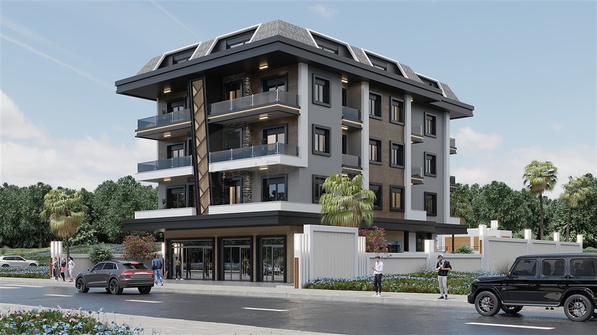 New residential complex 400 m from the sea in Kestel district 