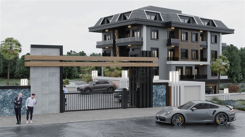 New residential complex 400 m from the sea in Kestel district 