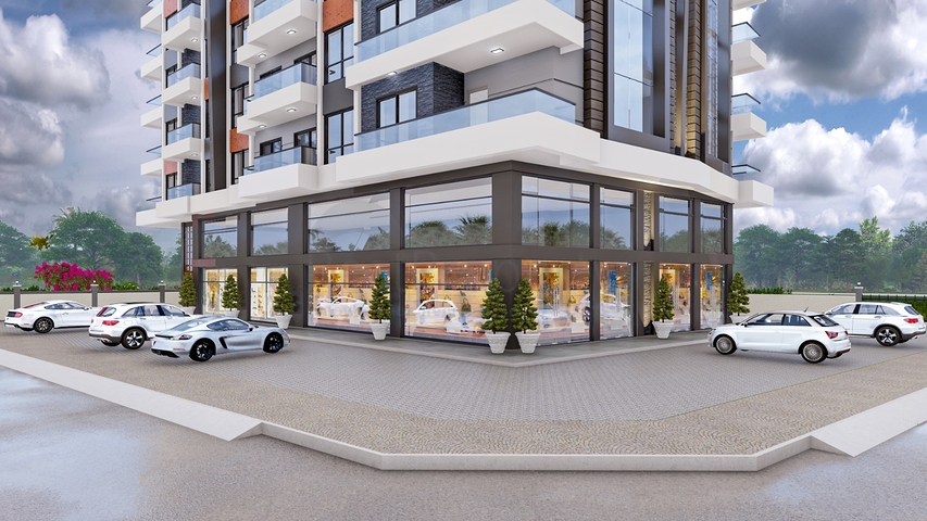 New complex in Mahmutlar, 400m from the sea