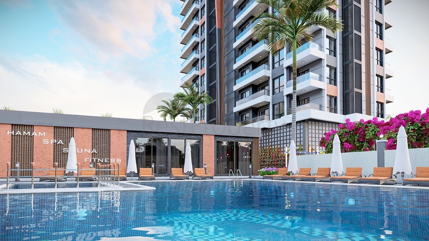 New complex in Mahmutlar, 400m from the sea