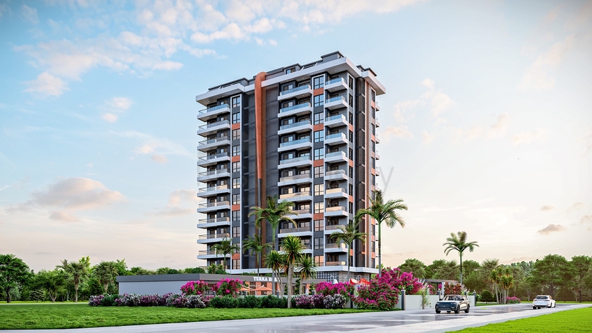 New complex in Mahmutlar, 400m from the sea