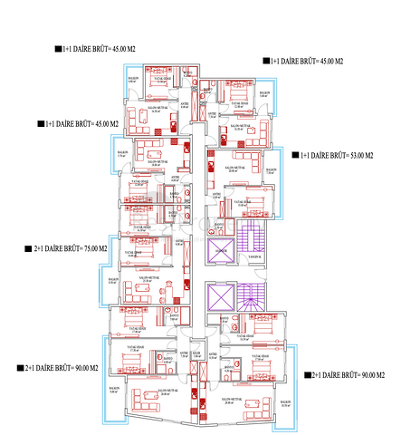 New complex in Mahmutlar, 400m from the sea