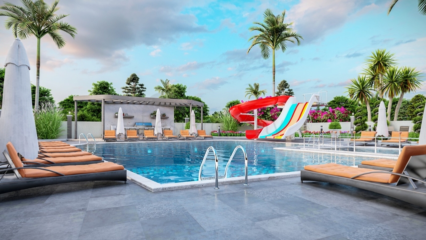 New complex in Mahmutlar, 400m from the sea