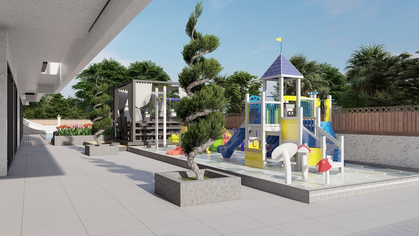 A new project in the Mahmutlar area, 600 m from the sea 