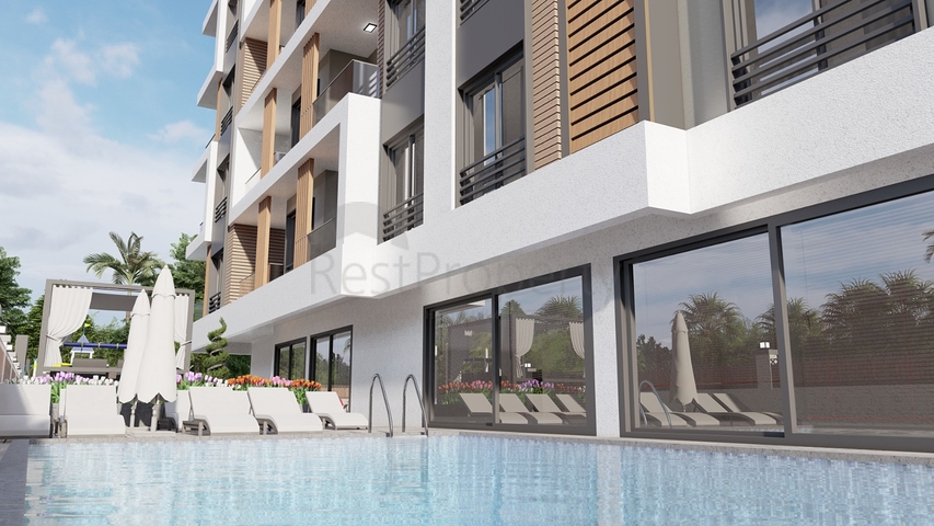 A new project in the Mahmutlar area, 600 m from the sea 