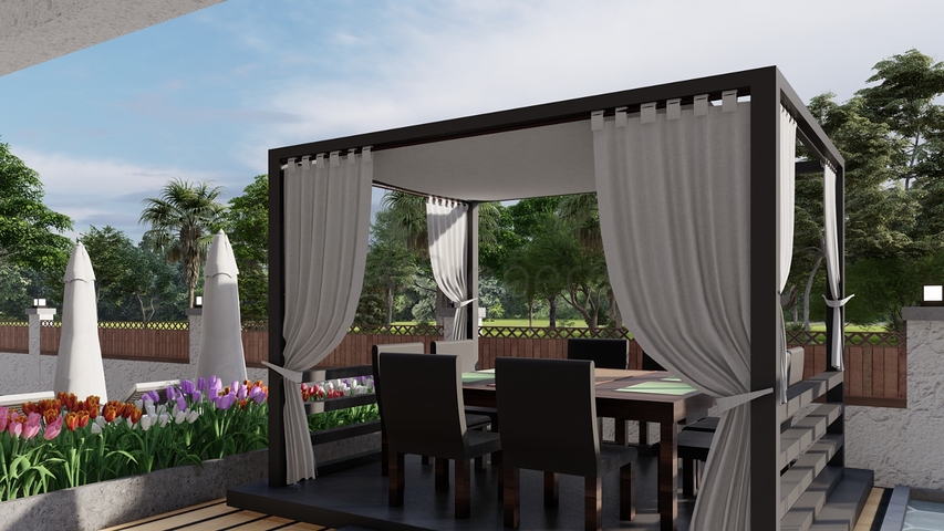 A new project in the Mahmutlar area, 600 m from the sea 