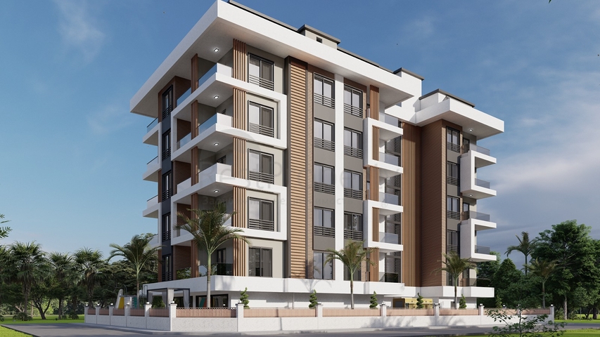 A new project in the Mahmutlar area, 600 m from the sea 