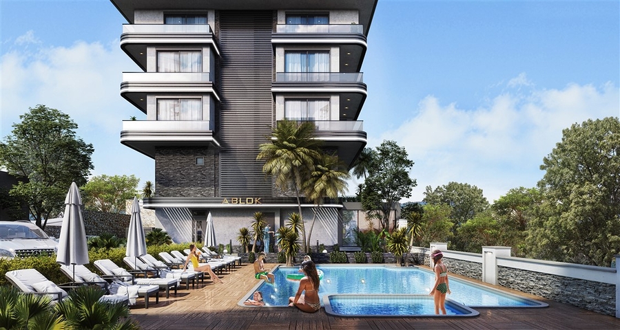 A complex under construction in the Oba area