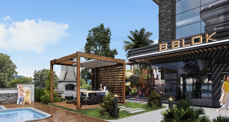 A complex under construction in the Oba area