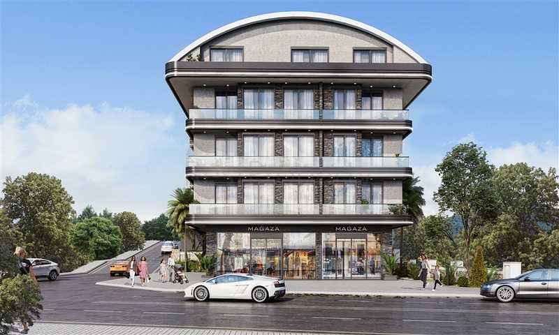 A complex under construction in the Oba area