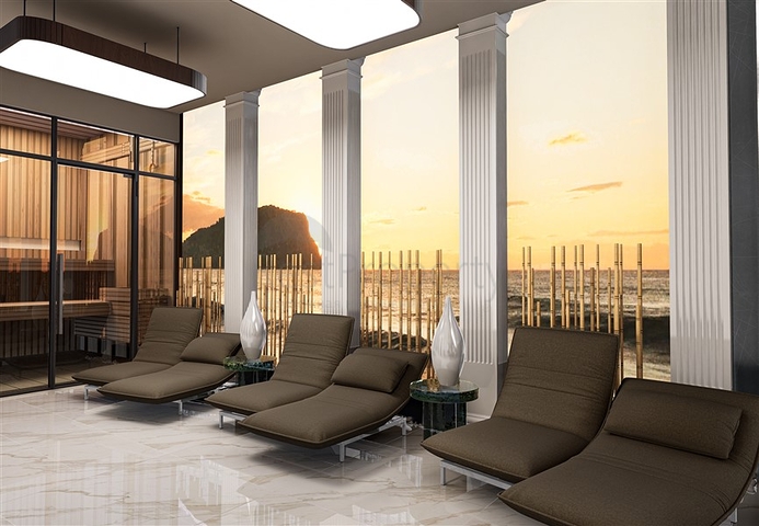 A new project under construction in the Mahmutlar area