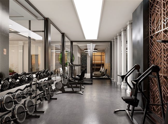 A new project under construction in the Mahmutlar area