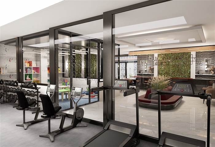 A new project under construction in the Mahmutlar area