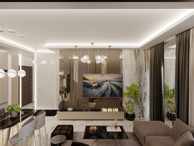 A new project under construction in the Mahmutlar area