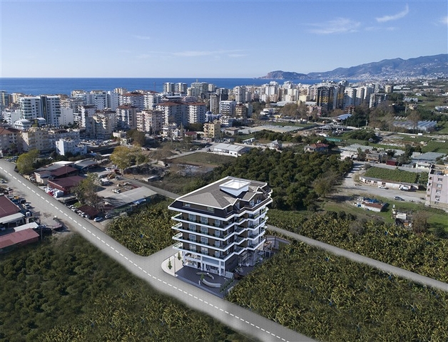 A new project under construction in the Mahmutlar area