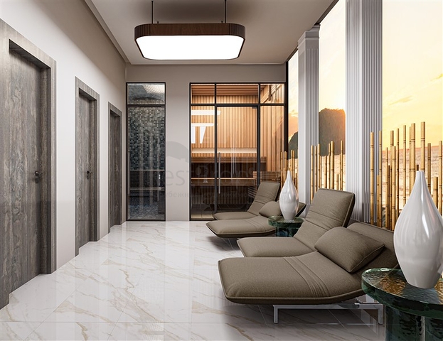 A new project under construction in the Mahmutlar area