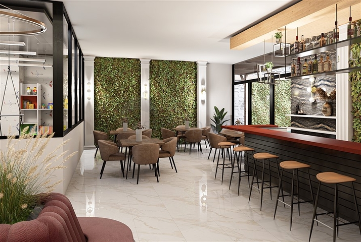 A new project under construction in the Mahmutlar area