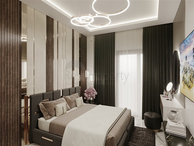 A new project under construction in the Mahmutlar area