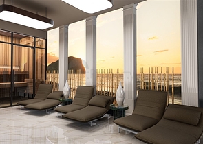 A new project under construction in the Mahmutlar area