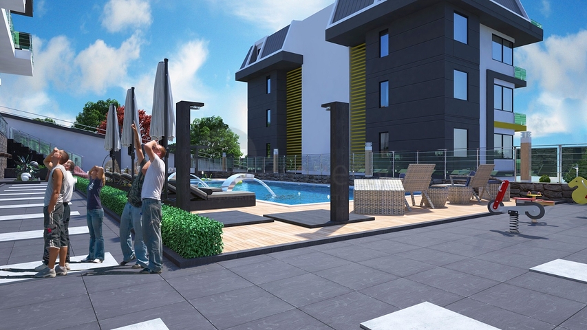 Apartment in a new investment project in Kestel district