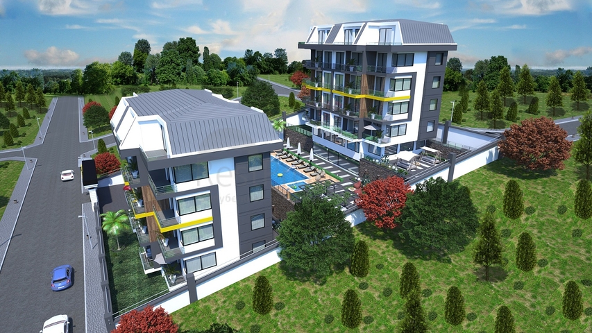 Apartment in a new investment project in Kestel district