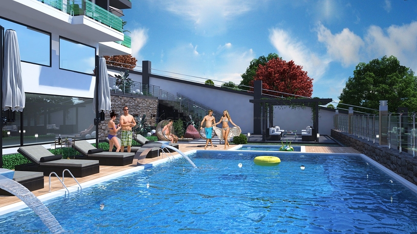 Apartment in a new investment project in Kestel district