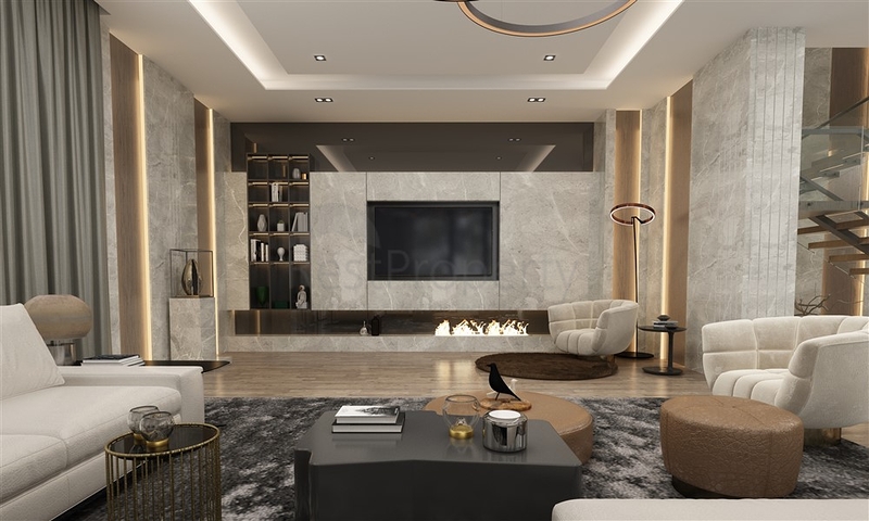 5+1 luxury villa project in the center of Alanya with stunning panoramic views