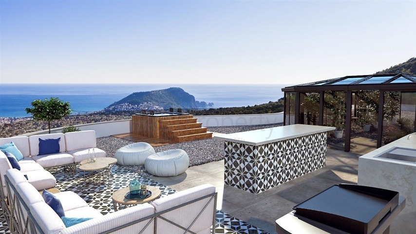 A unique villa with panoramic views of Alanya